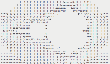 Apfelmännchen ASCII-Art